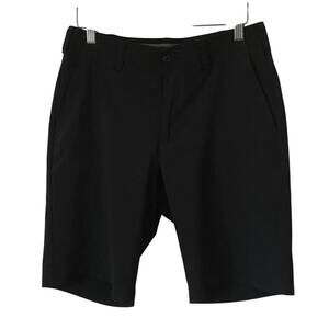 Ben Hogan Shorts Size 30 Mens Black Flat Front Straight Leg Casual Golf Chino